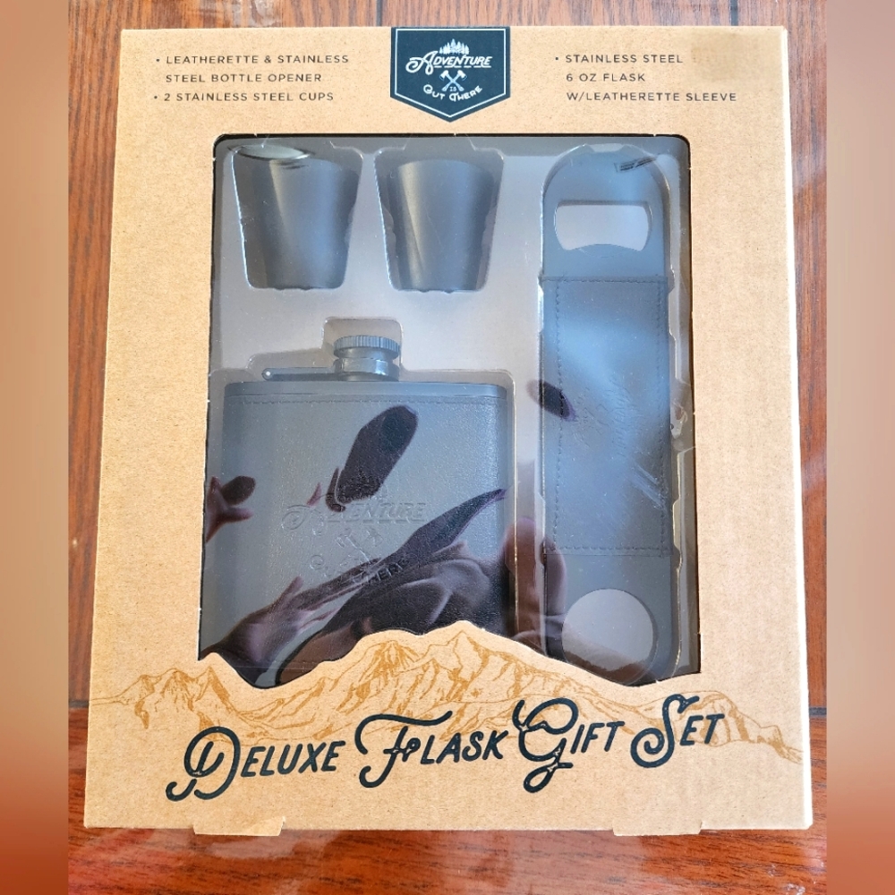 NWT Adventure is Out There Flask Gift Set